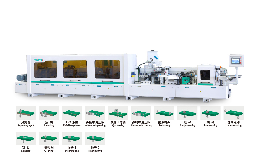 上下胶锅预铣跟踪封边机